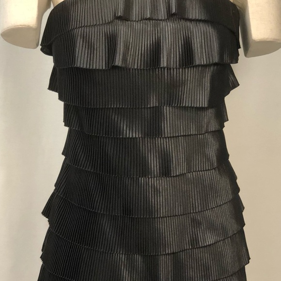 Express Black Ruffle Mini Dress - Picture 2 of 7